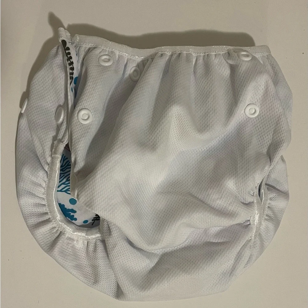 Sea Life Print toddler adjustable swim diapers Set NWOT